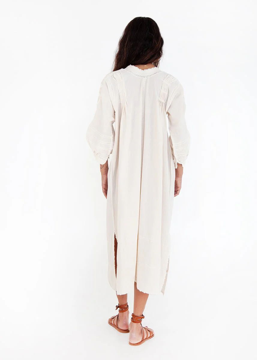 Sirena Dress Long Sleeves - Natural on Natural - Image 4