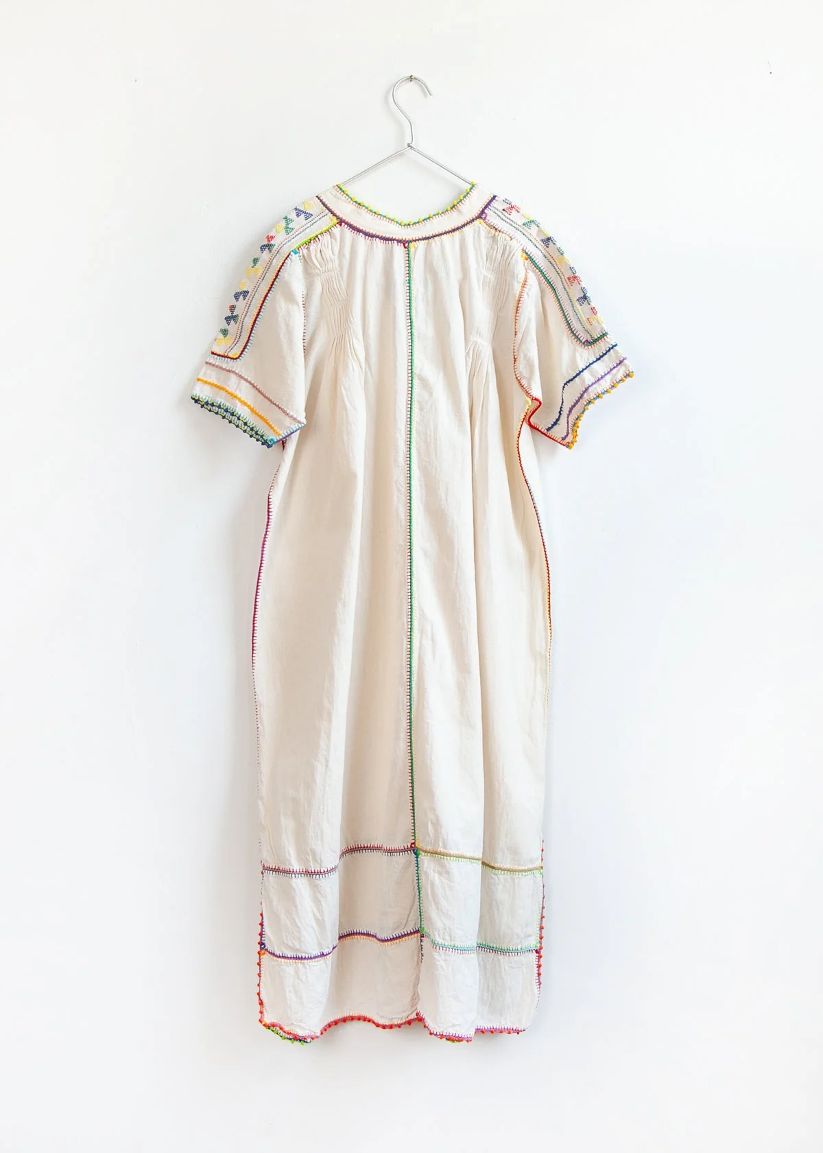 Sirena Dress Short Sleeves -Multicolor on Natural - Image 7
