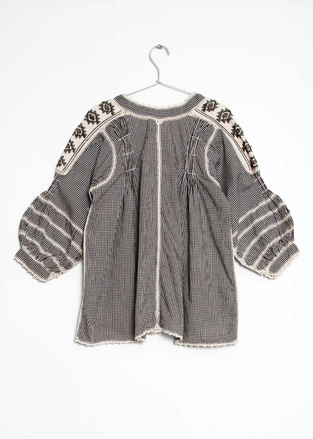 Sirena Top Gingham - Black - Image 2