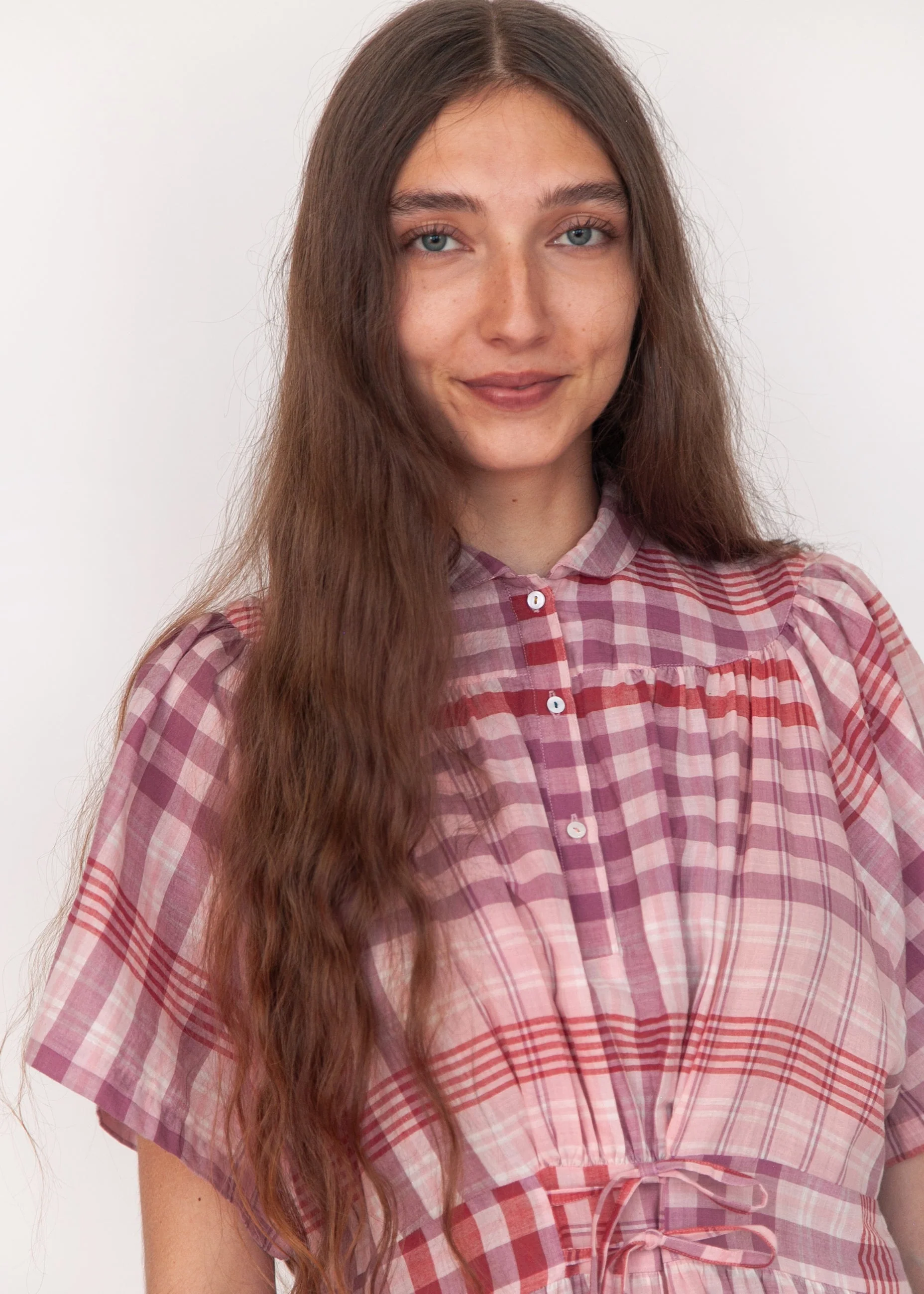 Theresa Check Dress - Rosa - Image 2