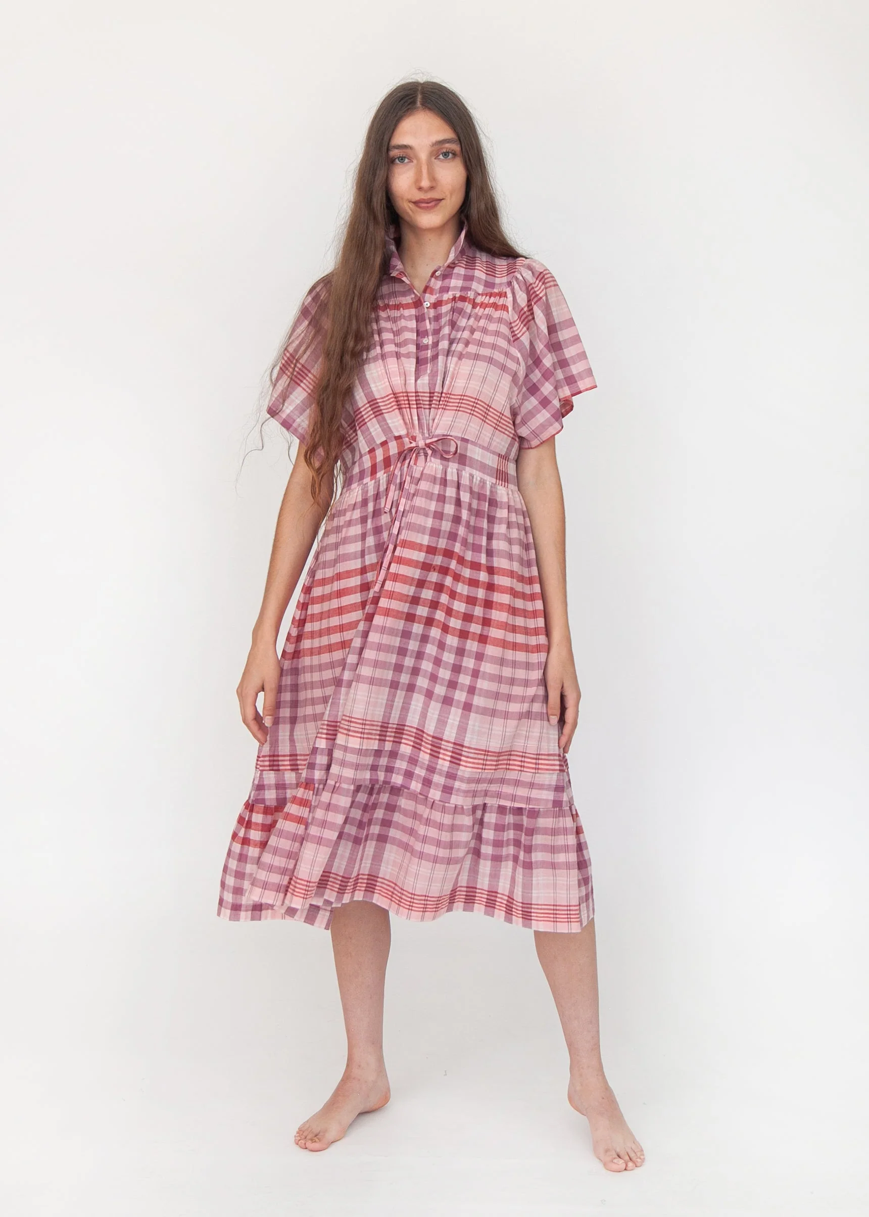 Theresa Check Dress - Rosa - Image 3