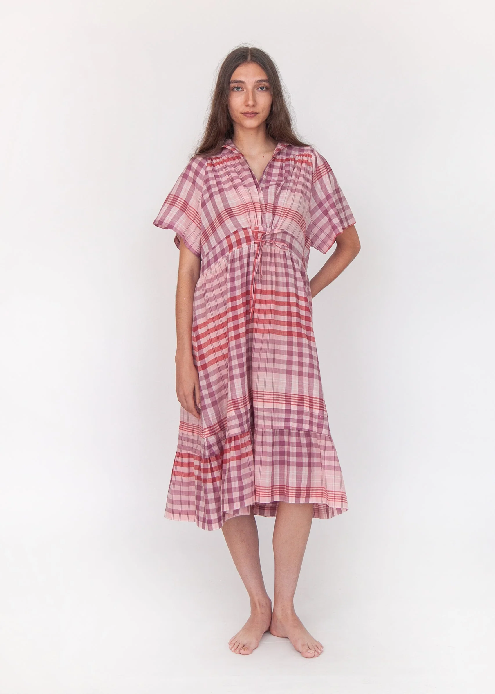 Theresa Check Dress - Rosa - Image 5