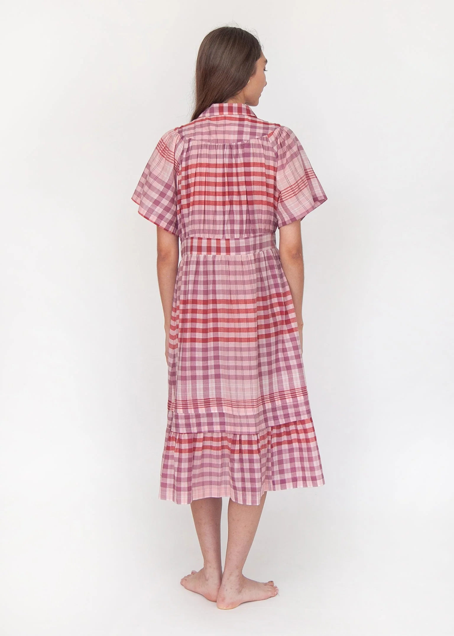 Theresa Check Dress - Rosa - Image 6