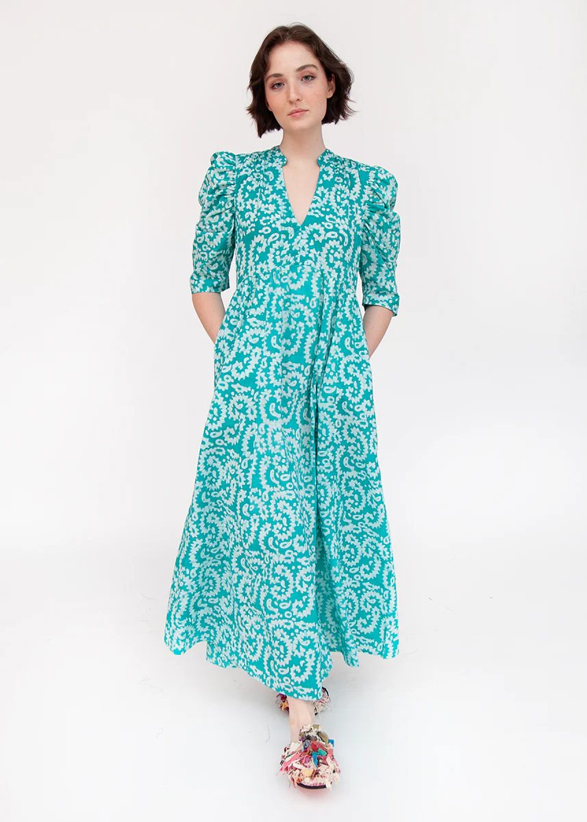 Vayu Nandini Dress - Teal - Image 2