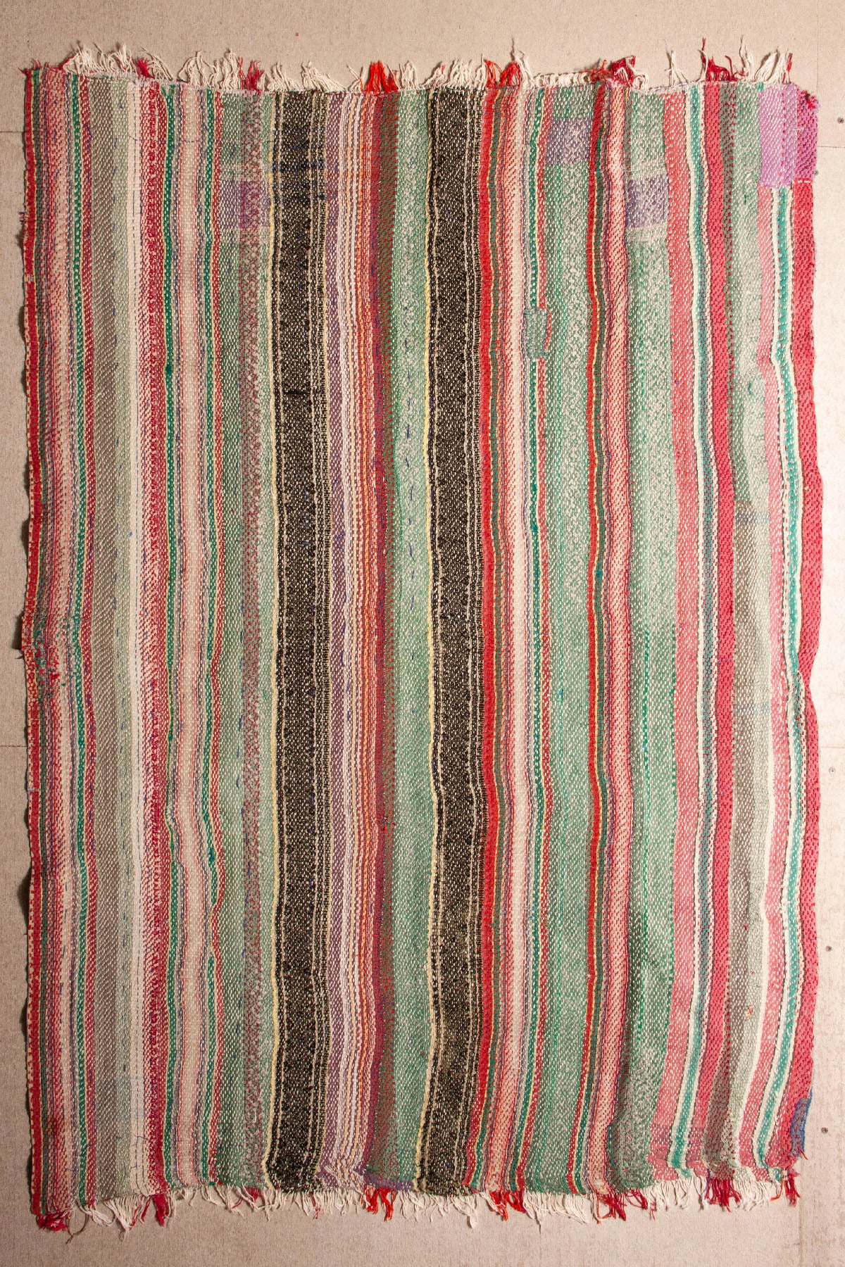 Vintage Dowry Kantha Blanket, #32 - 66"x46"