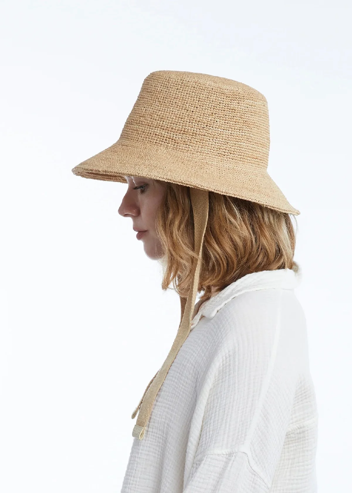 Wyeth Cassis Bucket Hat - Natural - Image 3