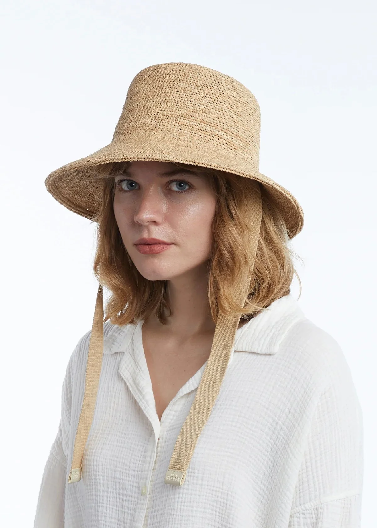 Wyeth Cassis Bucket Hat - Natural - Image 4