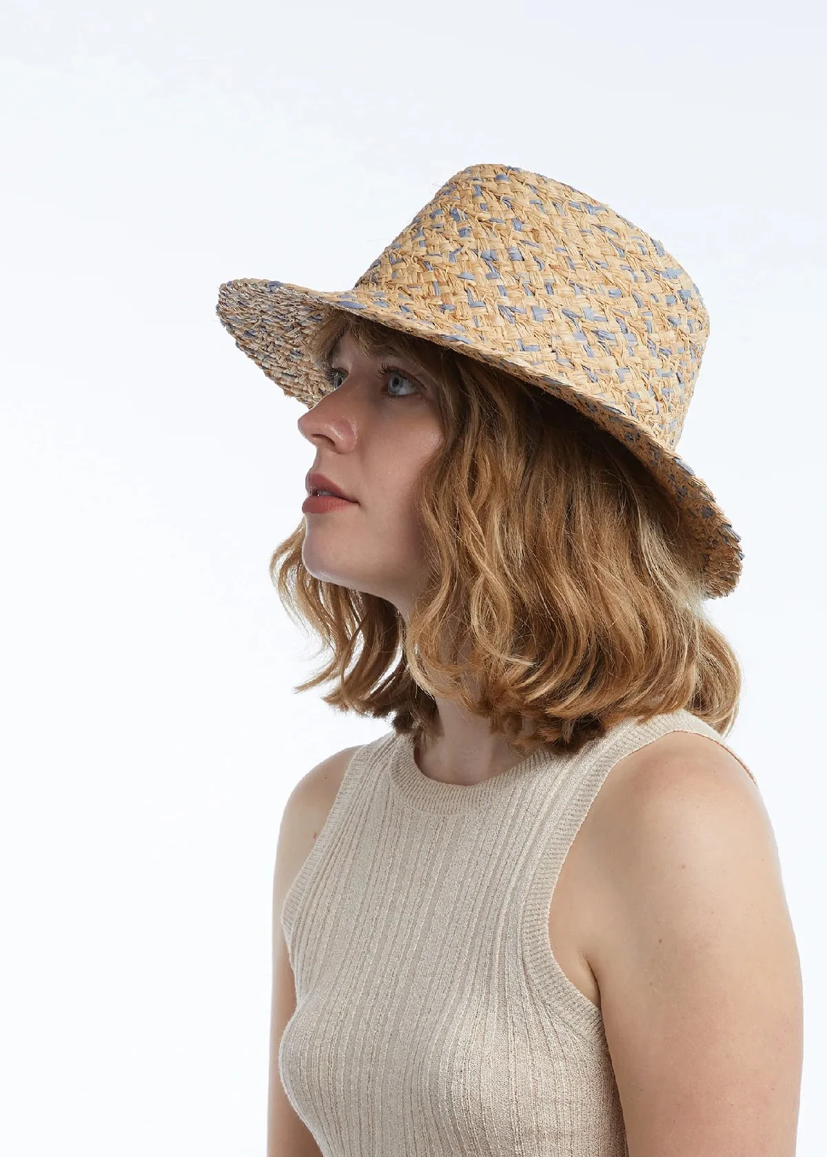Wyeth Lark Bucket Hat - Blue - Image 2