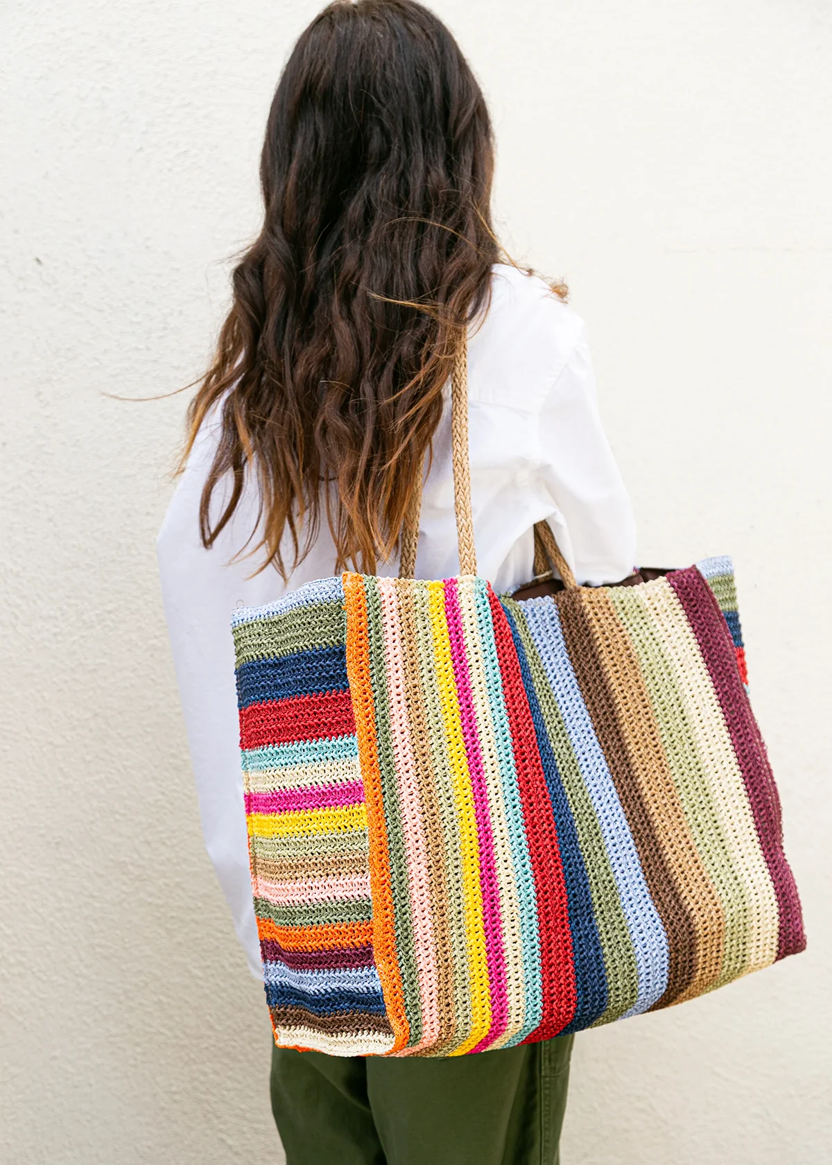 Wyeth Monterey Paper Straw Tote Bag - Multi - Image 3