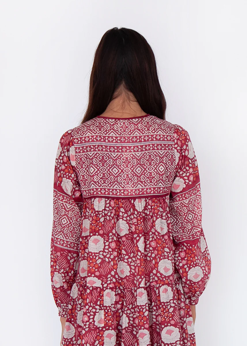Yamini Booj Dress, Garnet - Image 5