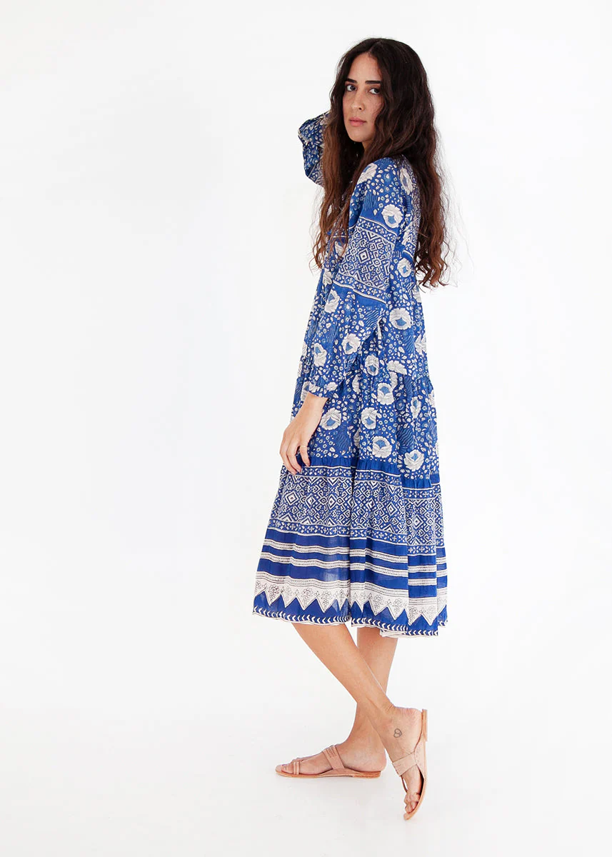 Yamini Booj Dress, Ocean - Image 3