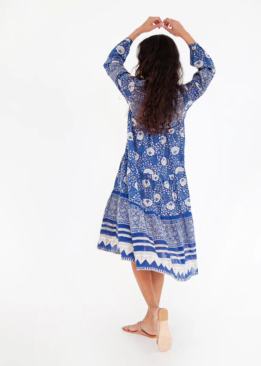 Yamini Booj Dress, Ocean - Image 4