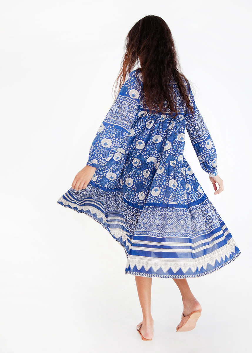 Yamini Booj Dress, Ocean - Image 5