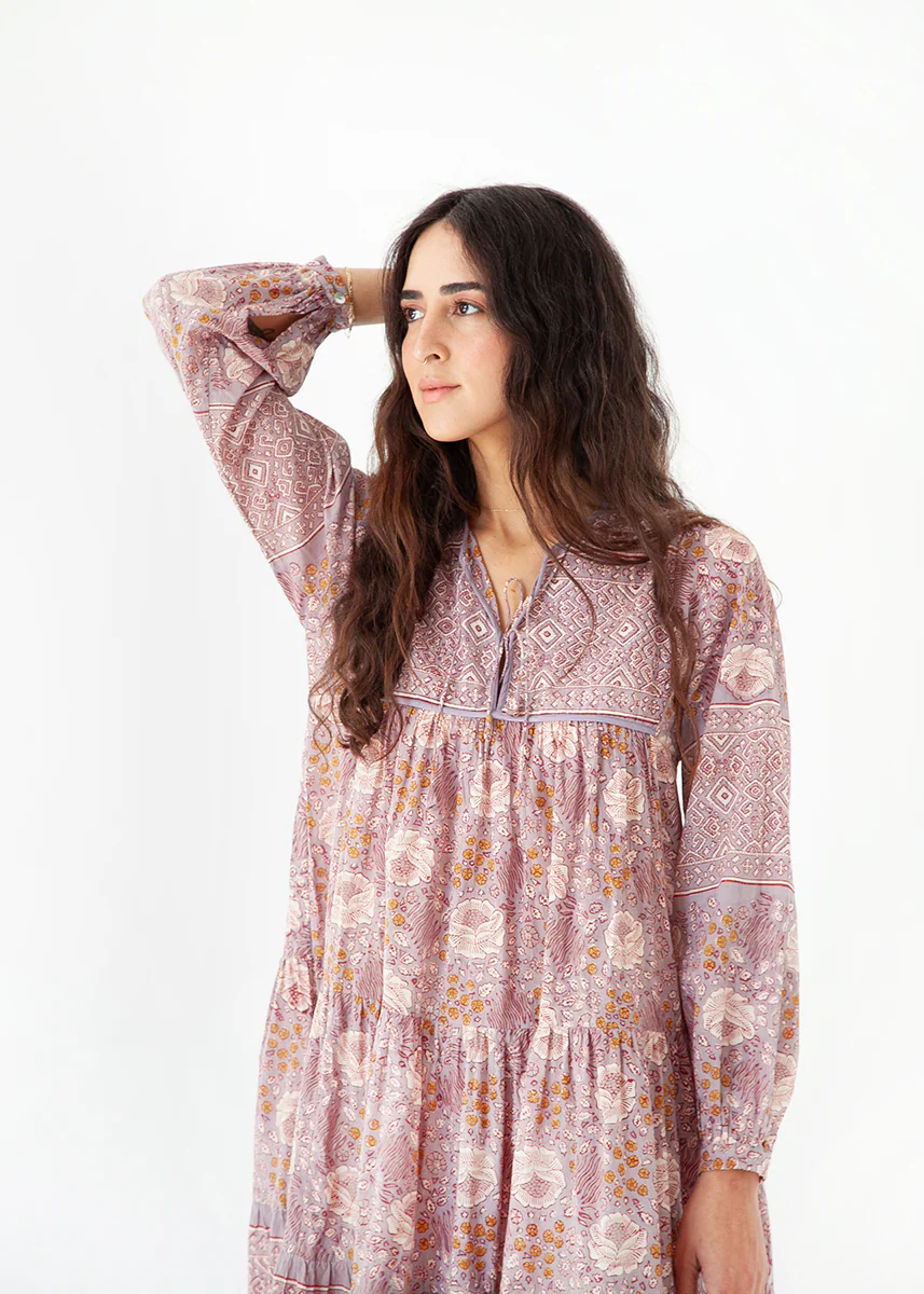 Yamini Booj Dress, Stone - Image 3