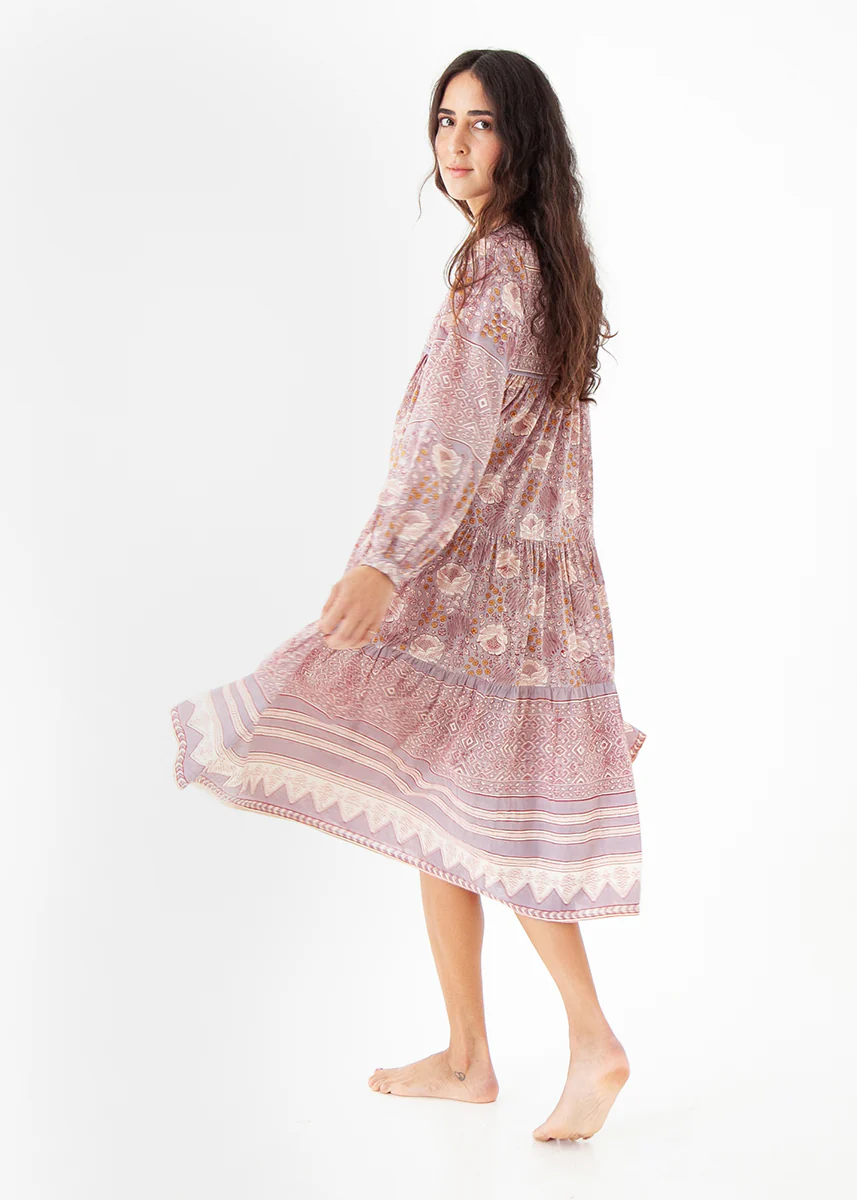 Yamini Booj Dress, Stone - Image 5