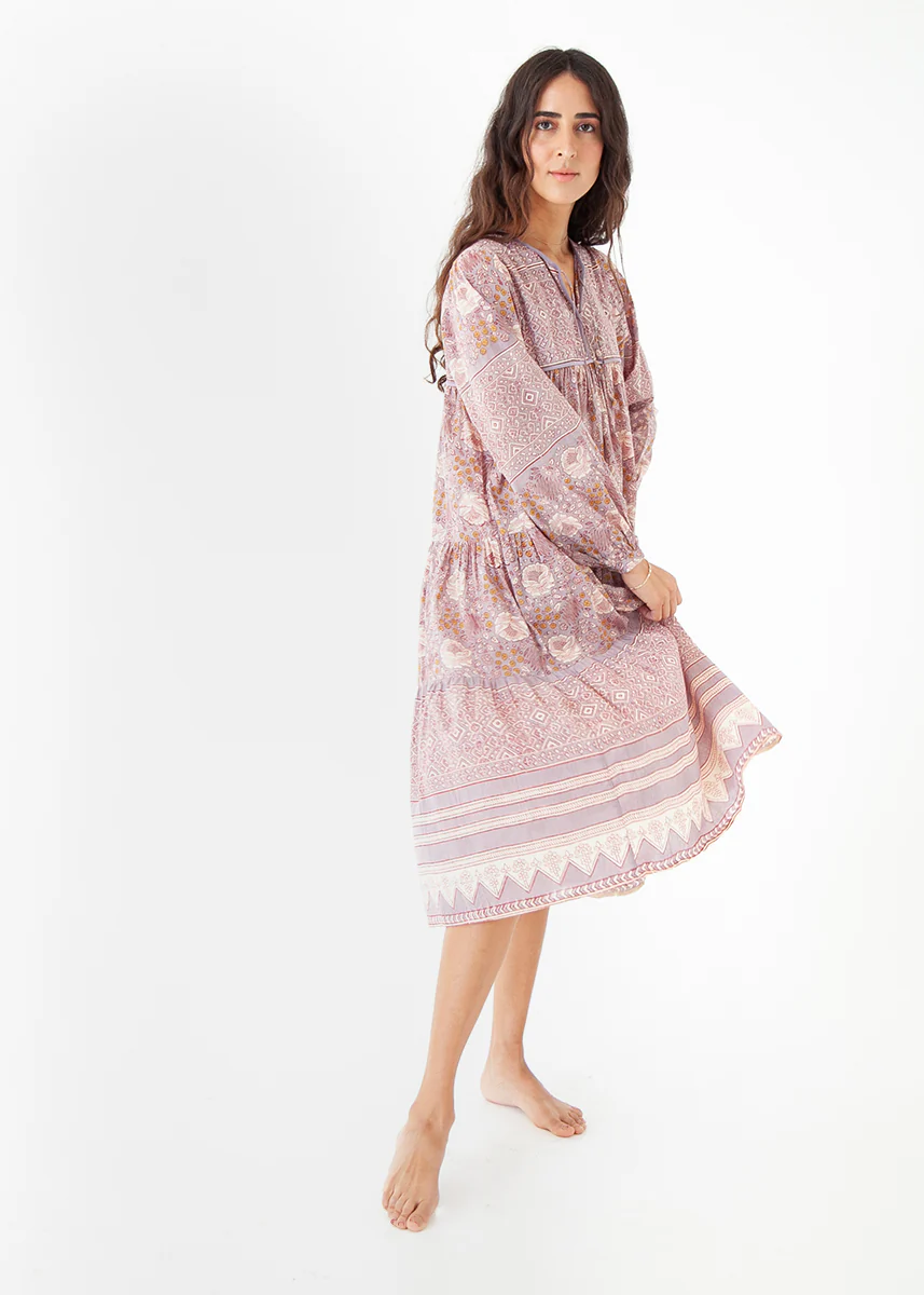 Yamini Booj Dress, Stone - Image 6